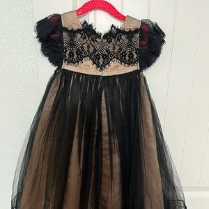 Trish Scully Formal Black/Cream Dress